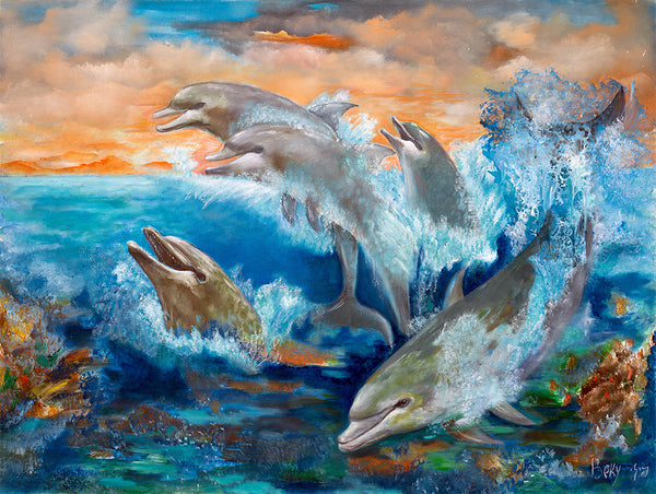Dolphins at Play