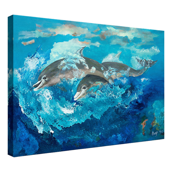 A pair of dolphins