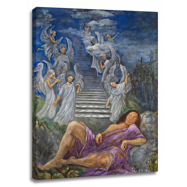 Jacob’s Dream: The Heavenly Stairway | Fine Art Biblical Canvas Print